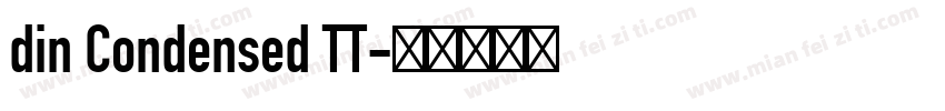 din Condensed TT字体转换